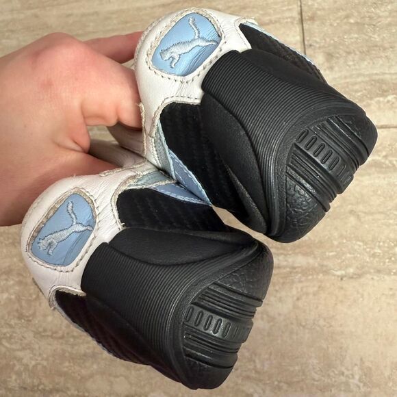 Vintage Y2K Blue White Speedcat Puma leather Women’s Sneakers size 10 Gorpcore - Picture 4 of 8